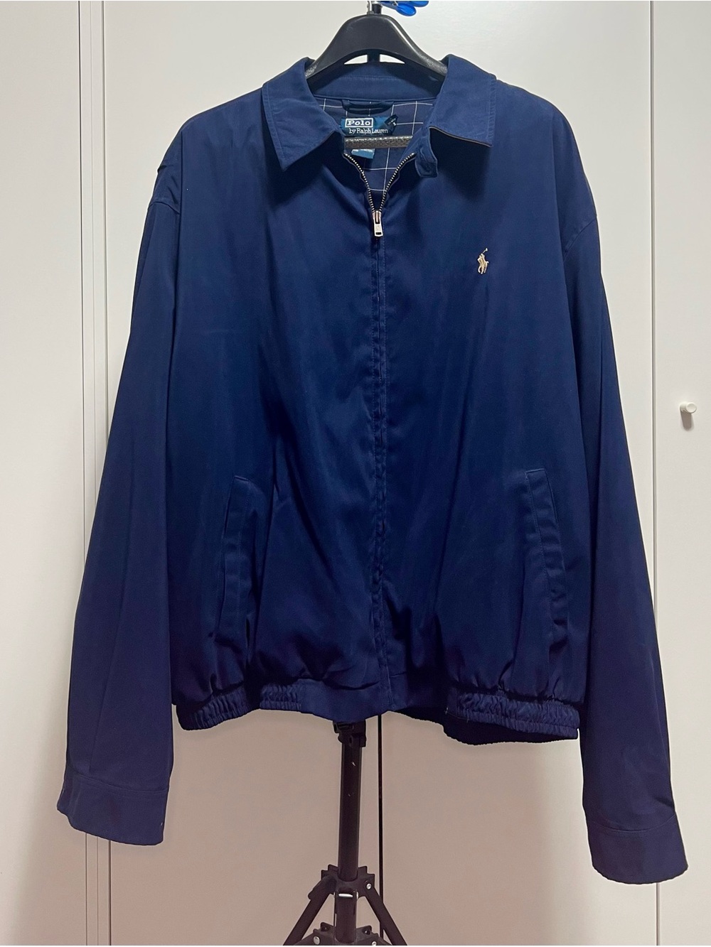 Polo by Ralph Lauren Navy Zip-Up Harrington Jacket